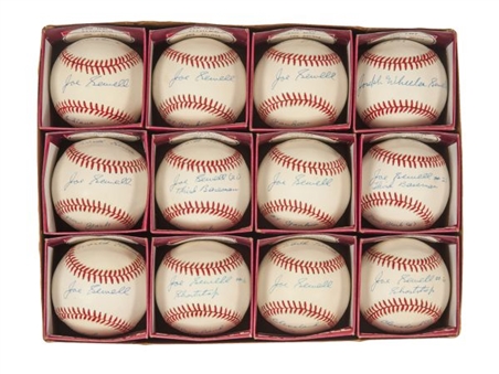 Joe Sewell Single Signed and Inscribed Baseball Collection of (12) – All with Different Inscriptions 